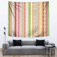 Nigerian Aso Oke African Ethnic Stripes Tapestry