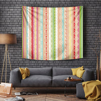 Nigerian Aso Oke African Ethnic Stripes Tapestry
