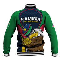 Namibia Rugby Baseball Jacket World Cup 2023 Eagle Mascot Come On Welwitschias LT9 - Wonder Print Shop