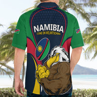 Namibia Rugby Hawaiian Shirt World Cup 2023 Eagle Mascot Come On Welwitschias - Wonder Print Shop