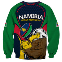 Namibia Rugby Sweatshirt World Cup 2023 Eagle Mascot Come On Welwitschias - Wonder Print Shop