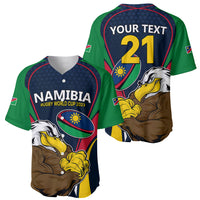 Custom Namibia Rugby Baseball Jersey World Cup 2023 Eagle Mascot Come On Welwitschias LT9 - Wonder Print Shop