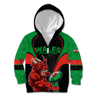 Wales Rugby Kid Hoodie World Cup 2023 Dragon Mascot Come On Cymru - Wonder Print Shop