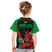 Wales Rugby Kid T Shirt World Cup 2023 Dragon Mascot Come On Cymru - Wonder Print Shop