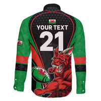 Custom Wales Rugby Family Matching Mermaid Dress and Hawaiian Shirt World Cup 2023 Dragon Mascot Come On Cymru LT9 - Wonder Print Shop