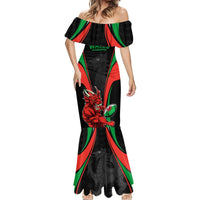 Custom Wales Rugby Mermaid Dress World Cup 2023 Dragon Mascot Come On Cymru - Wonder Print Shop
