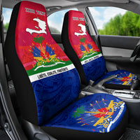Haiti Independence Day Car Seat Cover Libete Egalite Fratenite Ayiti 1804 With Polynesian Pattern LT9 - Wonder Print Shop