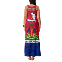 Haiti Independence Day Family Matching Tank Maxi Dress and Hawaiian Shirt Libete Egalite Fratenite Ayiti 1804 With Polynesian Pattern - Wonder Print Shop