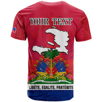 Haiti Independence Day T Shirt Libete Egalite Fratenite Ayiti 1804 With Polynesian Pattern - Wonder Print Shop