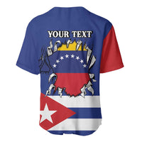 Personalized Cuba Venezuela Baseball Jersey Fuerza Y Esperanza - Wonder Print Shop