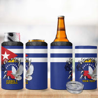 Personalized Cuba Venezuela 4 in 1 Can Cooler Tumbler Fuerza Y Esperanza - Wonder Print Shop