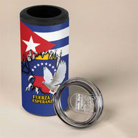 Personalized Cuba Venezuela 4 in 1 Can Cooler Tumbler Fuerza Y Esperanza - Wonder Print Shop