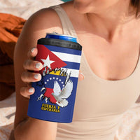 Personalized Cuba Venezuela 4 in 1 Can Cooler Tumbler Fuerza Y Esperanza - Wonder Print Shop