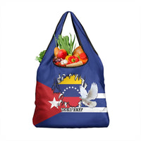 Personalized Cuba Venezuela Grocery Bag Fuerza Y Esperanza - Wonder Print Shop