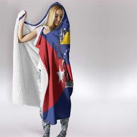 Personalized Cuba Venezuela Hooded Blanket Fuerza Y Esperanza - Wonder Print Shop