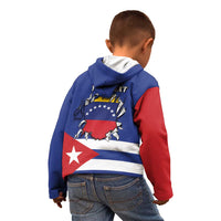 Personalized Cuba Venezuela Kid Hoodie Fuerza Y Esperanza - Wonder Print Shop