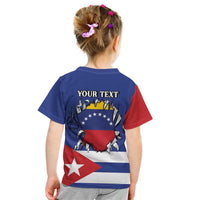 Personalized Cuba Venezuela Kid T Shirt Fuerza Y Esperanza - Wonder Print Shop