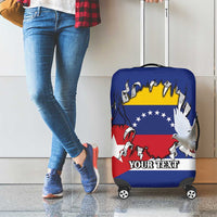Personalized Cuba Venezuela Luggage Cover Fuerza Y Esperanza - Wonder Print Shop