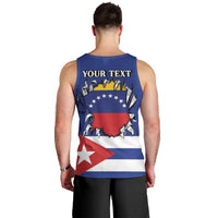 Personalized Cuba Venezuela Men Tank Top Fuerza Y Esperanza - Wonder Print Shop