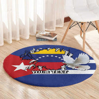 Personalized Cuba Venezuela Round Carpet Fuerza Y Esperanza - Wonder Print Shop
