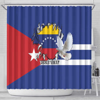 Personalized Cuba Venezuela Shower Curtain Fuerza Y Esperanza - Wonder Print Shop