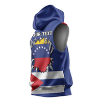 Personalized Cuba Venezuela Sleeveless Hoodie Fuerza Y Esperanza - Wonder Print Shop
