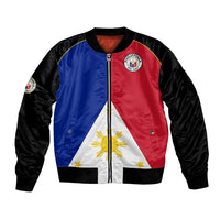 Philippines Concept Home Football Bomber Jacket Pilipinas Flag Black Style 2023 LT9 - Wonder Print Shop