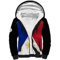 Philippines Concept Home Football Sherpa Hoodie Pilipinas Flag Black Style 2023 - Wonder Print Shop