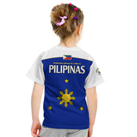 Philippines Concept Home Football Kid T Shirt Pilipinas Flag White Style 2023 - Wonder Print Shop