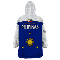 Philippines Concept Home Football Wearable Blanket Hoodie Pilipinas Flag White Style 2023 - Wonder Print Shop