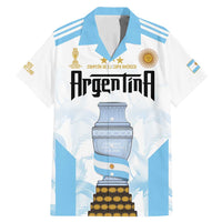Argentina Champions Football Custom Family Matching Mermaid Dress and Hawaiian Shirt Campeon de America LT9 - Wonder Print Shop
