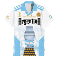 Argentina Champions Football Custom Family Matching Puletasi and Hawaiian Shirt Campeon de America - Wonder Print Shop