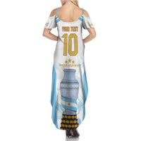 Argentina Champions Football Custom Family Matching Summer Maxi Dress and Hawaiian Shirt Campeon de America - Wonder Print Shop