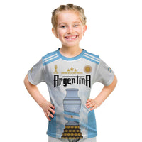 Argentina Champions Football Custom Kid T Shirt Campeon de America - Wonder Print Shop