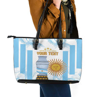 Argentina Champions Football Custom Leather Tote Bag Campeon de America - Wonder Print Shop
