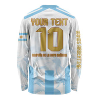 Argentina Champions Football Custom Long Sleeve Shirt Campeon de America - Wonder Print Shop