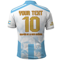 Argentina Champions Football Custom Polo Shirt Campeon de America - Wonder Print Shop