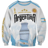 Argentina Champions Football Custom Sweatshirt Campeon de America - Wonder Print Shop