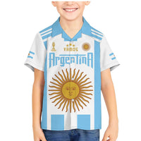 Vamos Argentina Champions Football Custom Family Matching Mermaid Dress and Hawaiian Shirt White and Sky Blue LT9 - Wonder Print Shop