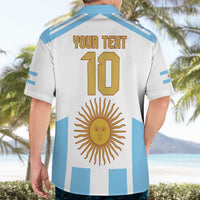 Vamos Argentina Champions Football Custom Hawaiian Shirt White and Sky Blue - Wonder Print Shop