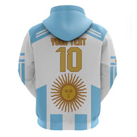 Vamos Argentina Champions Football Custom Hoodie White and Sky Blue - Wonder Print Shop