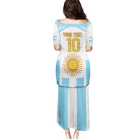 Vamos Argentina Champions Football Custom Puletasi White and Sky Blue - Wonder Print Shop