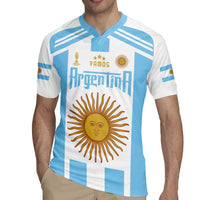 Vamos Argentina Champions Football Custom Rugby Jersey White and Sky Blue - Wonder Print Shop
