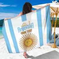 Vamos Argentina Champions Football Custom Sarong White and Sky Blue - Wonder Print Shop