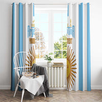 Vamos Argentina Champions Football Custom Window Curtain White and Sky Blue - Wonder Print Shop