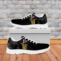 Colombia Champion Football Custom Sneakers Los Cafeteros Black Style - Wonder Print Shop