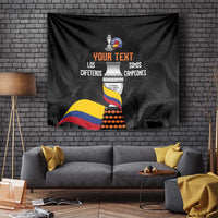 Colombia Champion Football Custom Tapestry Los Cafeteros Black Style - Wonder Print Shop