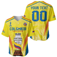 Colombia Champion Football Custom Baseball Jersey Los Cafeteros Somos Campeones LT9 - Wonder Print Shop