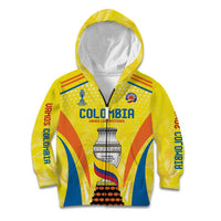 Colombia Champion Football Custom Kid Hoodie Los Cafeteros Somos Campeones - Wonder Print Shop
