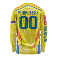Colombia Champion Football Custom Long Sleeve Shirt Los Cafeteros Somos Campeones - Wonder Print Shop